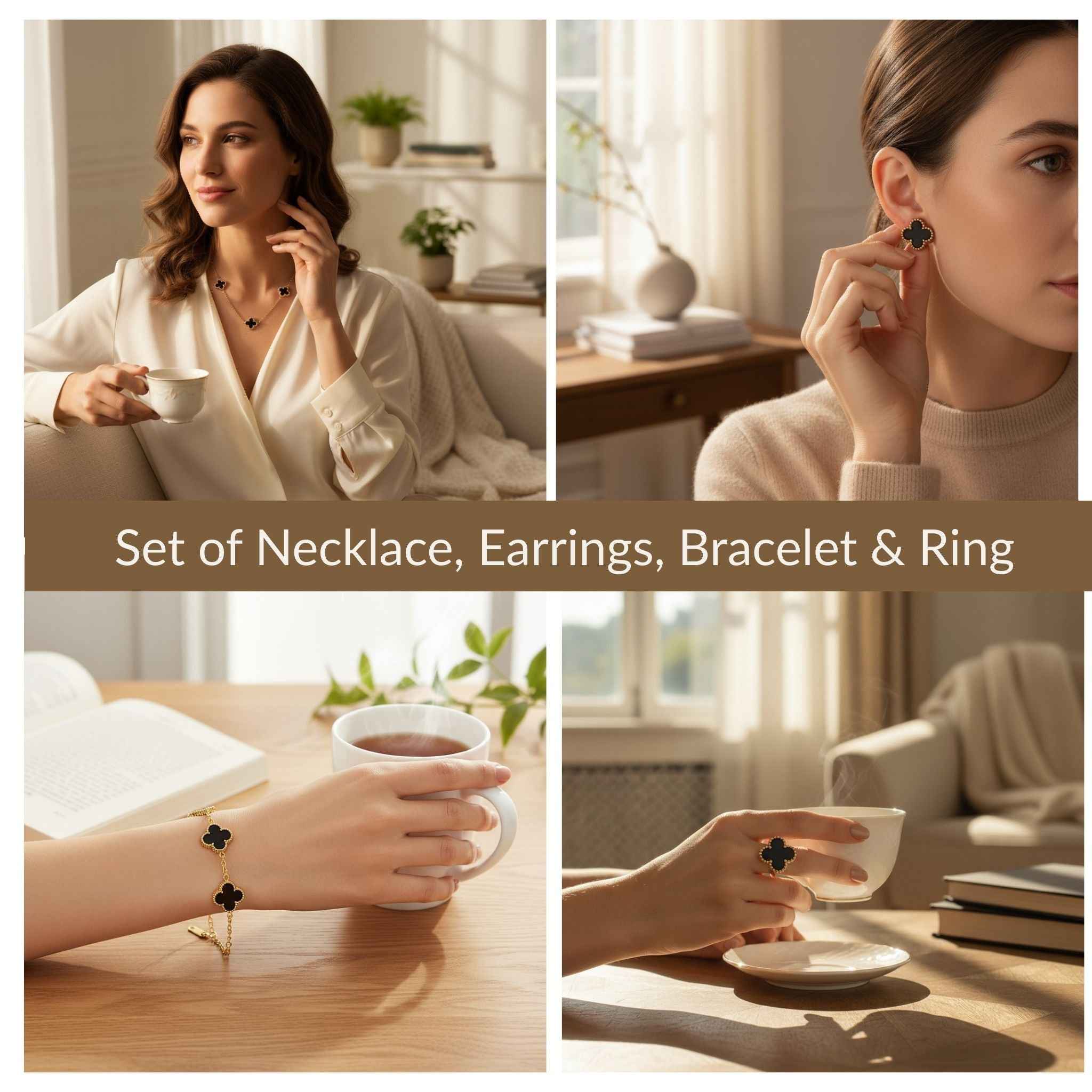 Black Clover Jewellery Set N3VO
