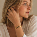 Gold Black Clover Bangle N3VO