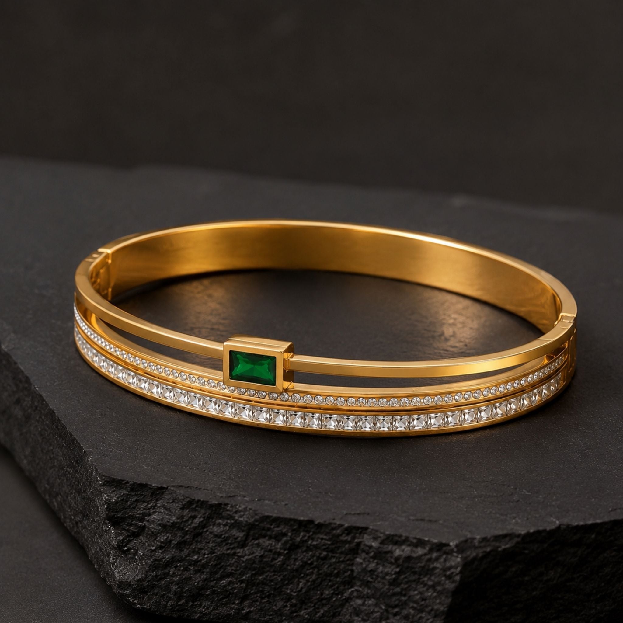 Green Prism Bangle N3VO