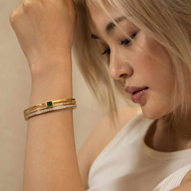 Green Prism Bangle