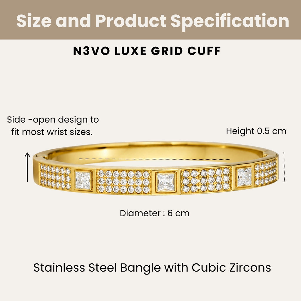 Luxe Grid Bangle N3VO