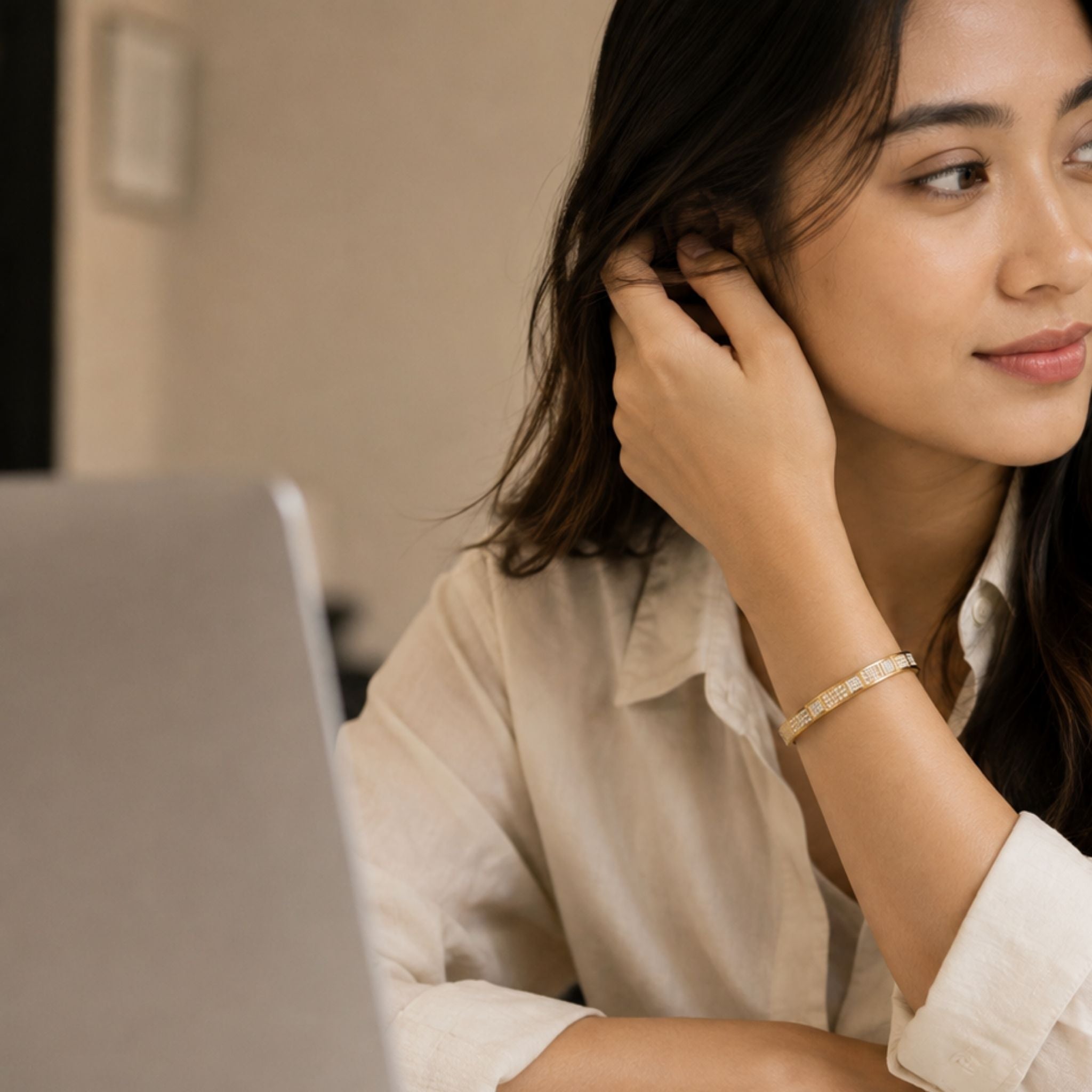 Luxe Grid Bangle N3VO