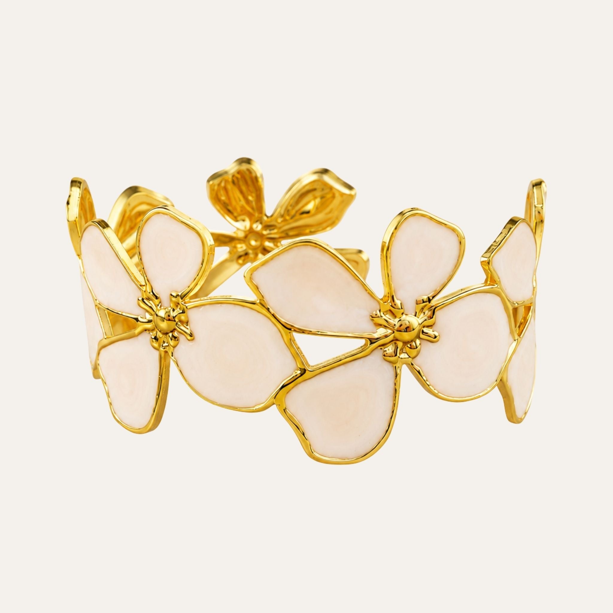 White Floral Cuff N3VO