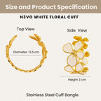 White Floral Cuff N3VO