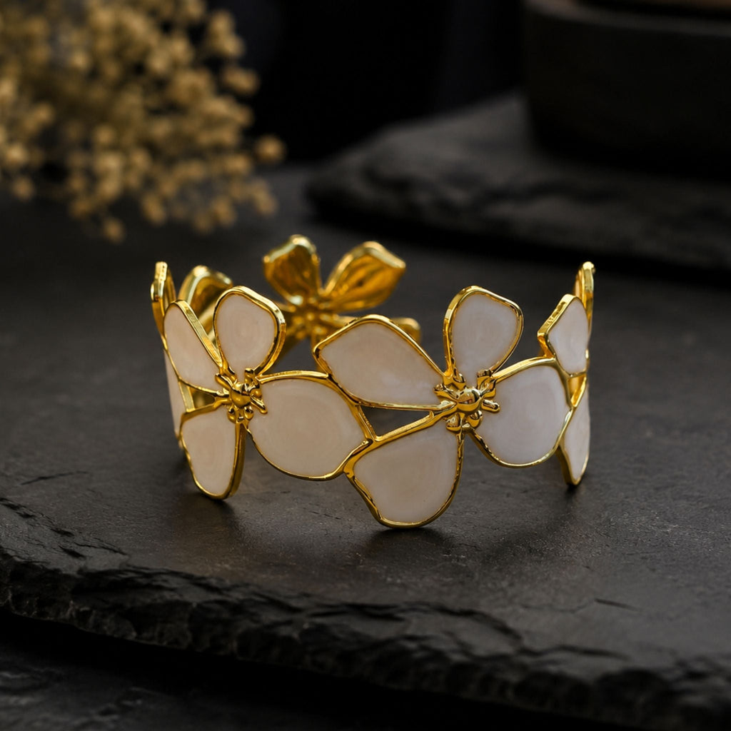 White Floral Cuff N3VO