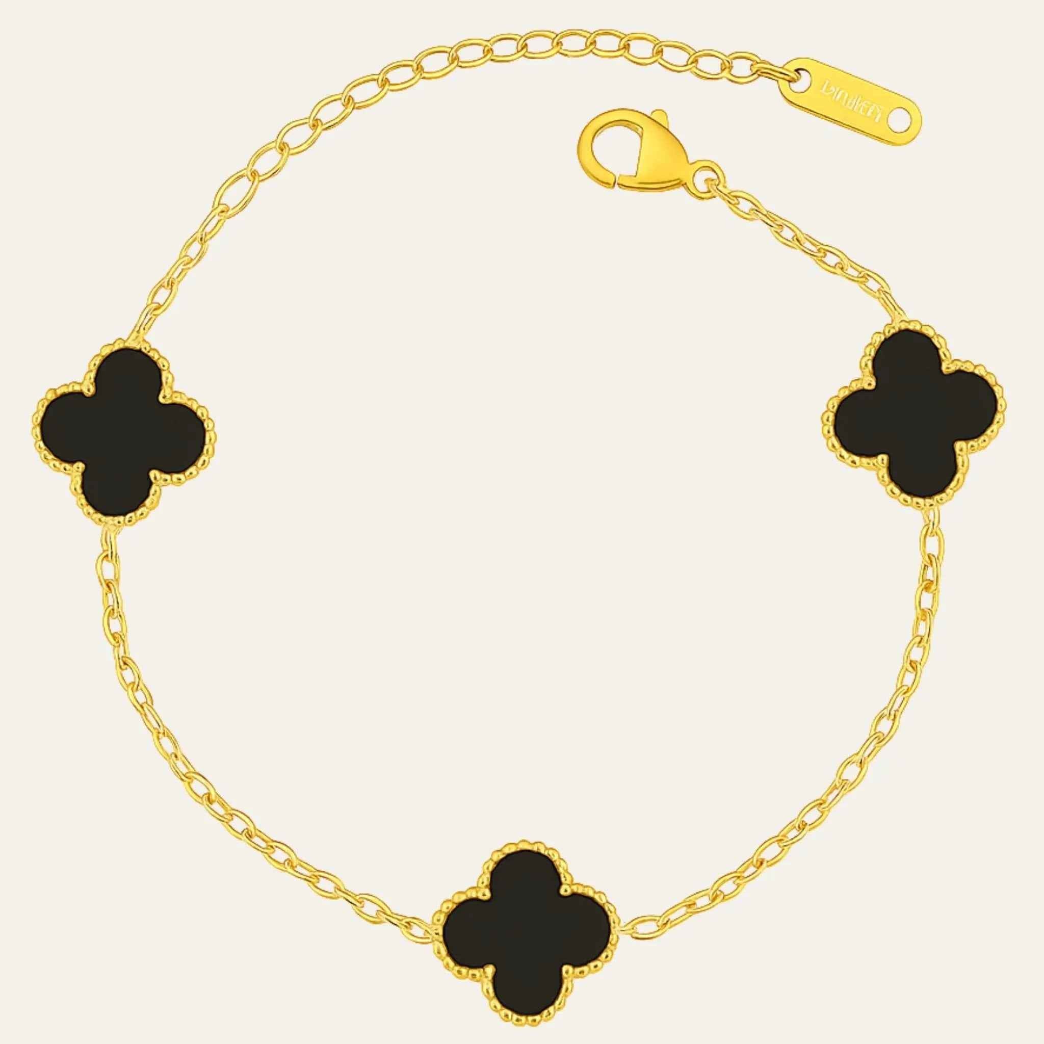Noir Clover Bracelet