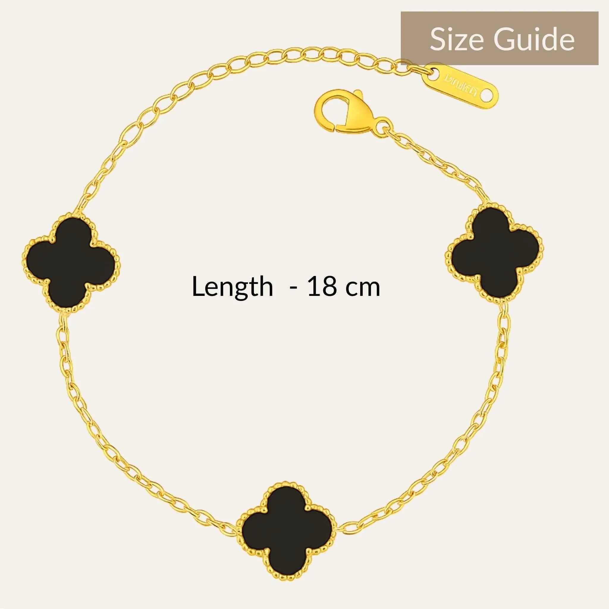 Noir Clover Bracelet