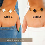 Dual Clover Charm Bracelet