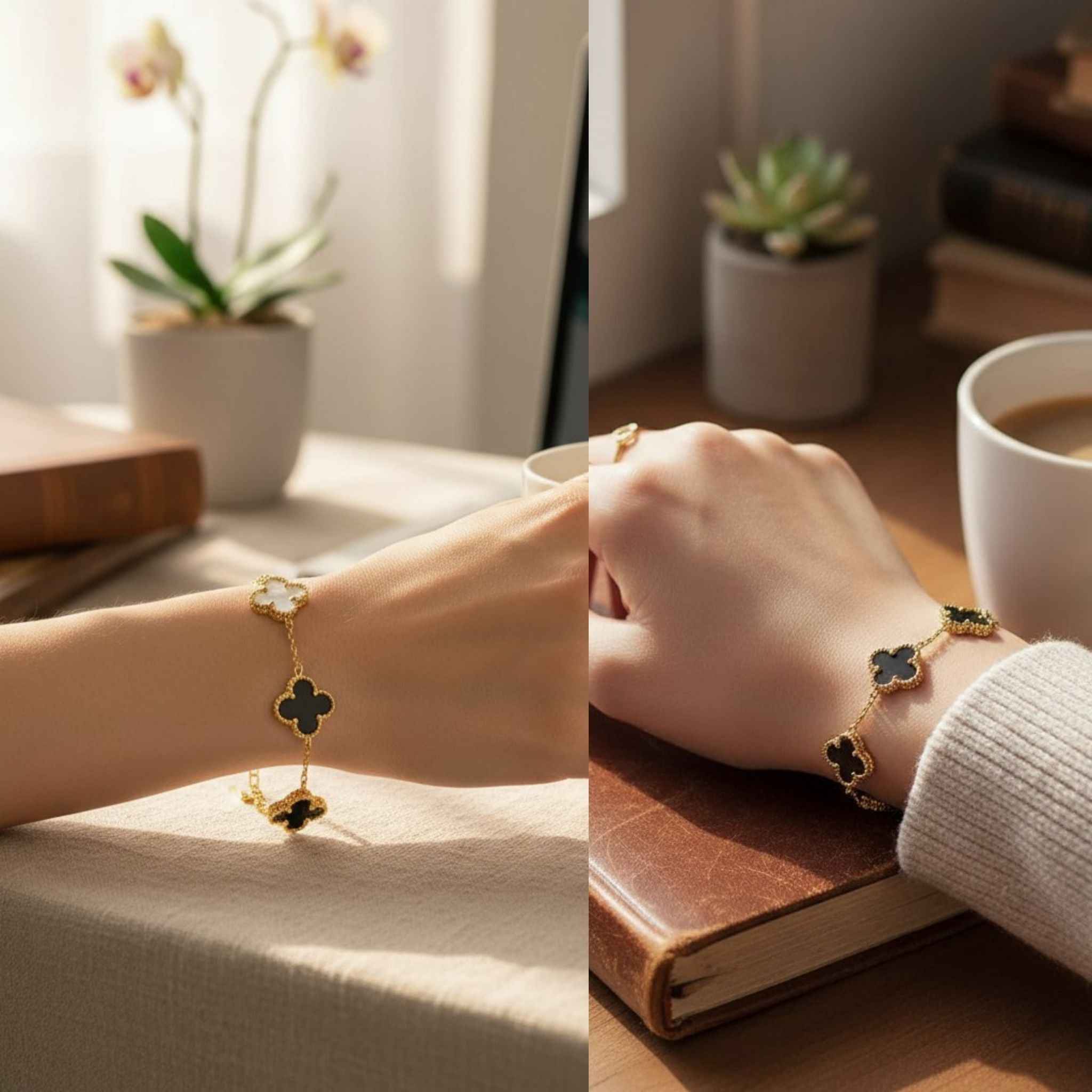 Dual Clover Charm Bracelet N3VO