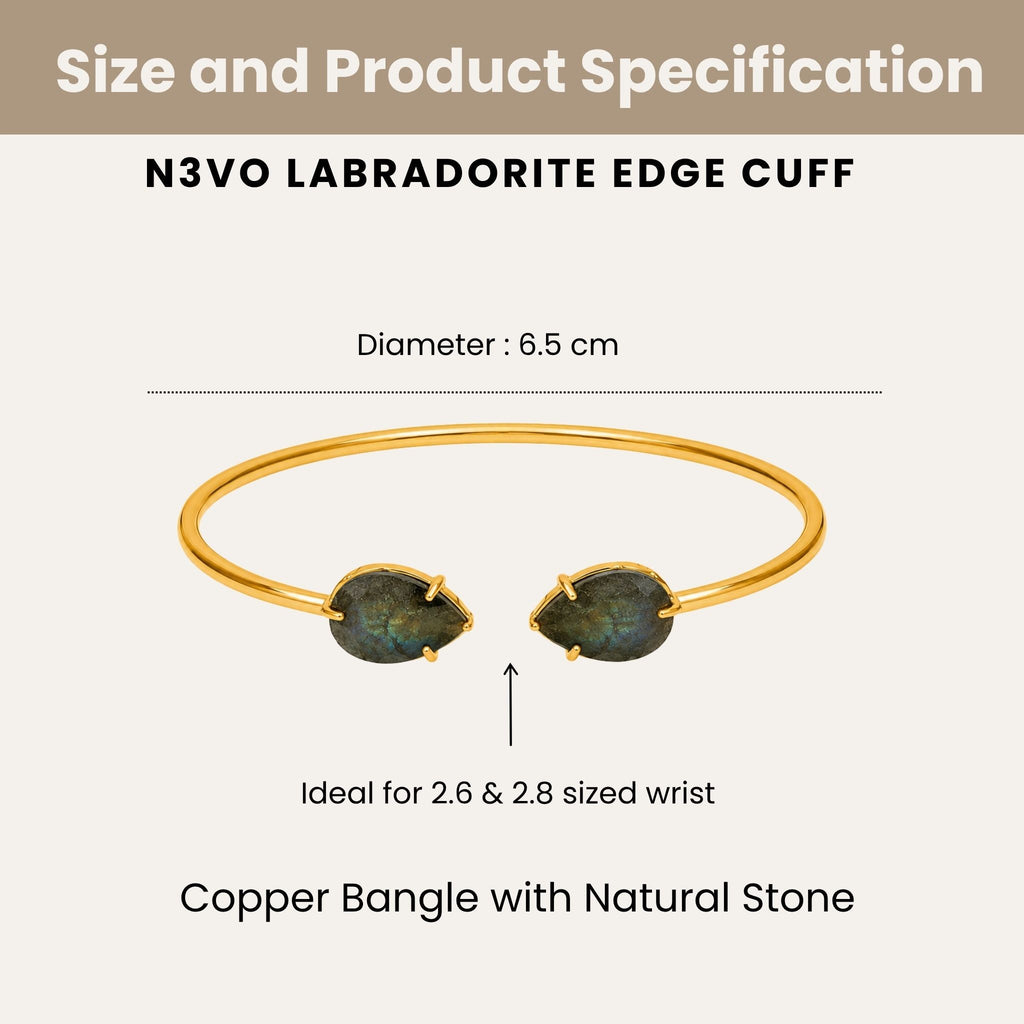 Labradorite Edge Cuff N3VO