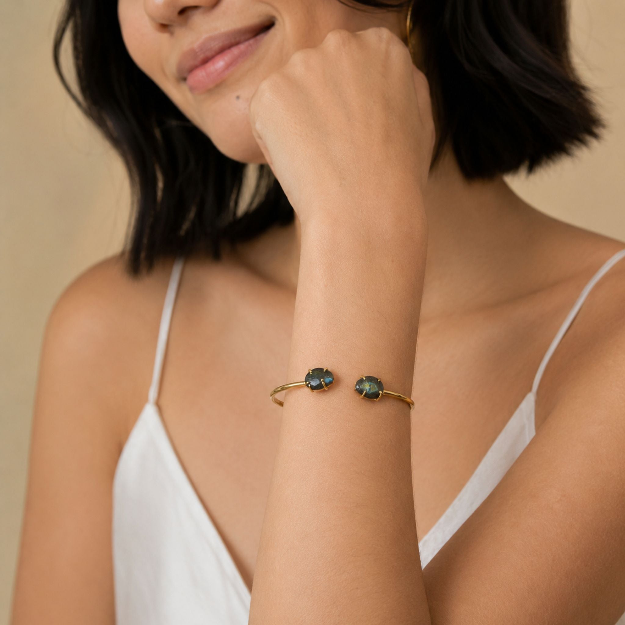 Labradorite Edge Cuff N3VO