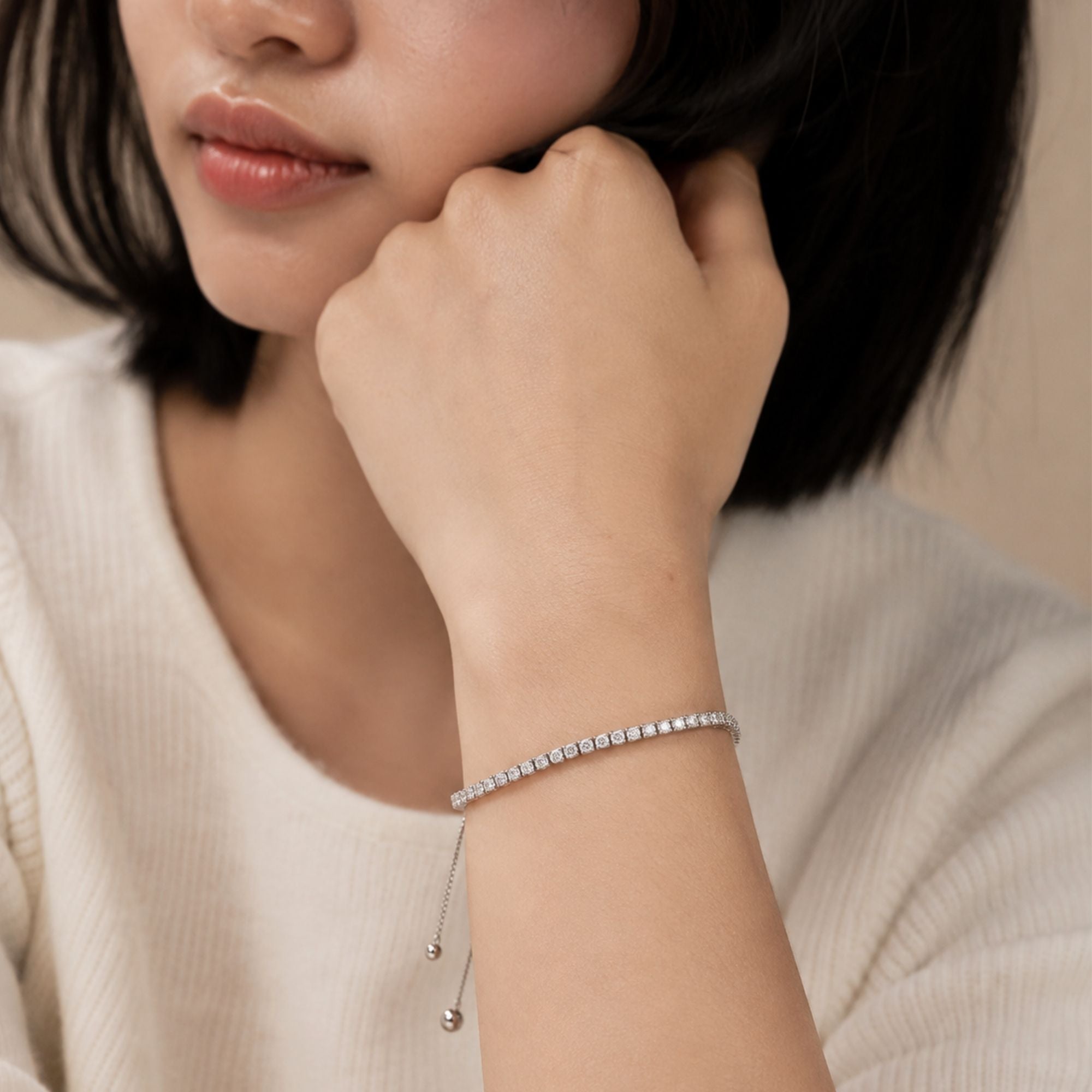 Sleek Tennis Bracelet N3VO