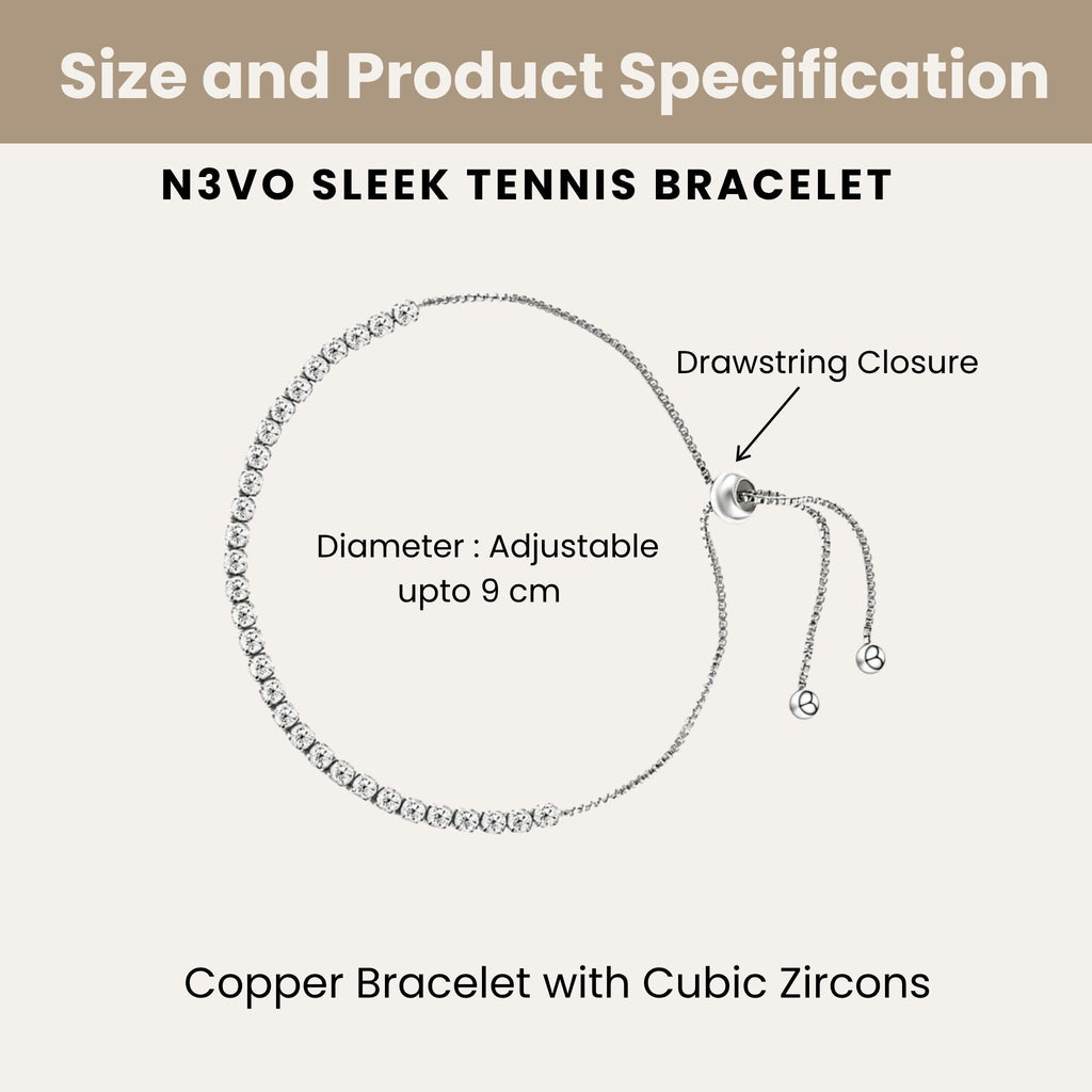Sleek Tennis Bracelet N3VO