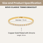 Sleek Tennis Bracelet (Copy) N3VO
