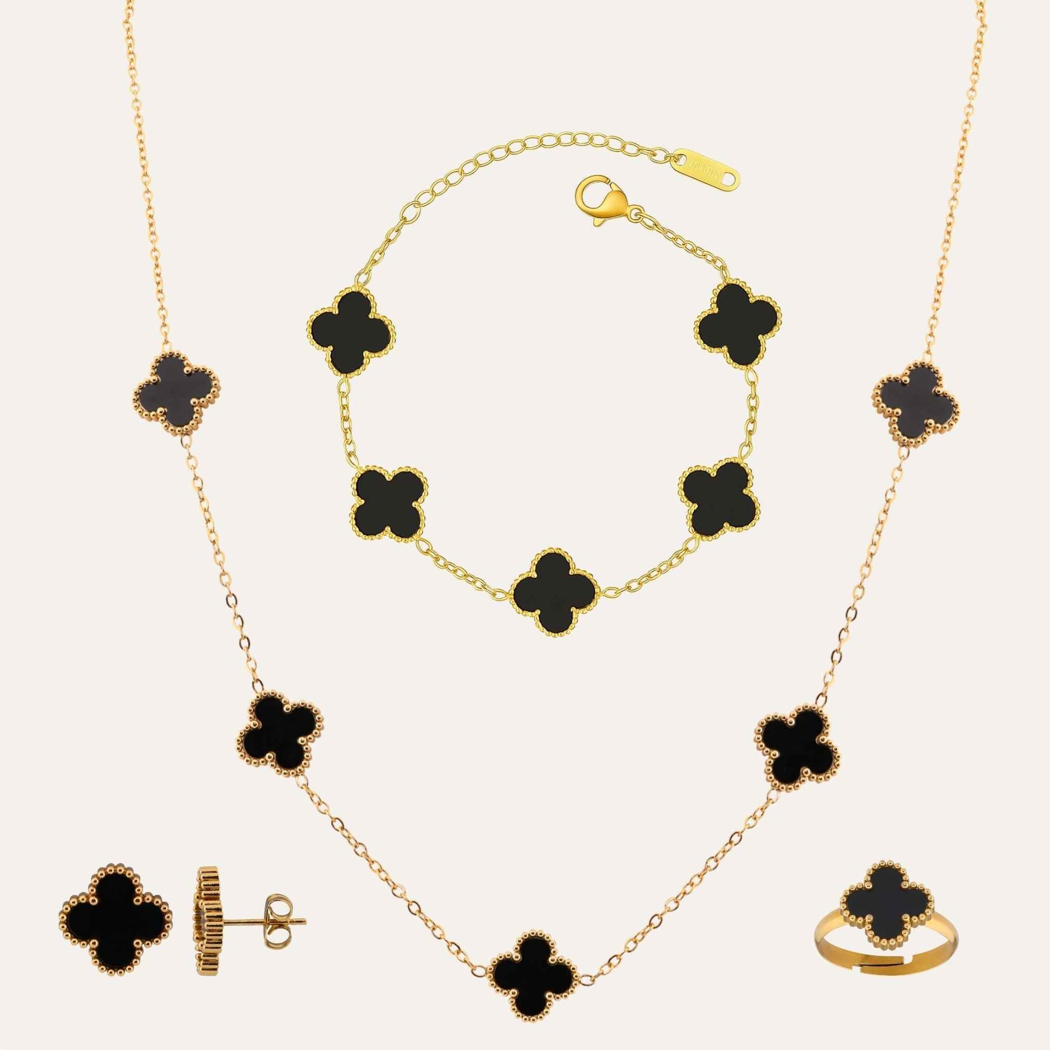 Black Clover Jewellery Set N3VO