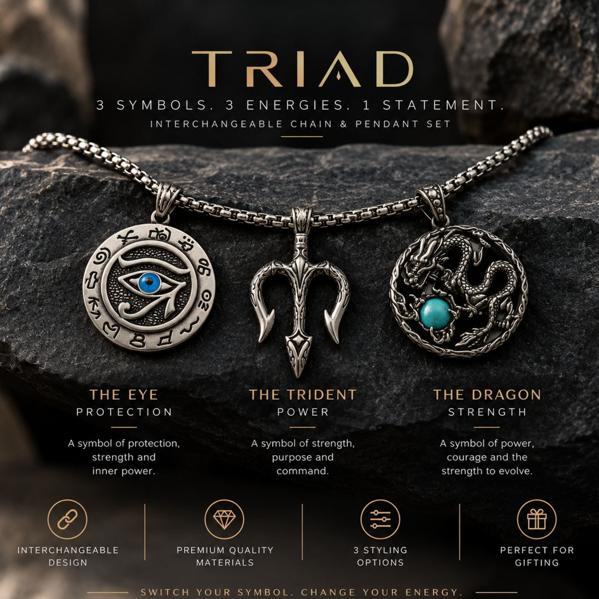 Triad Chain Pendants N3VO