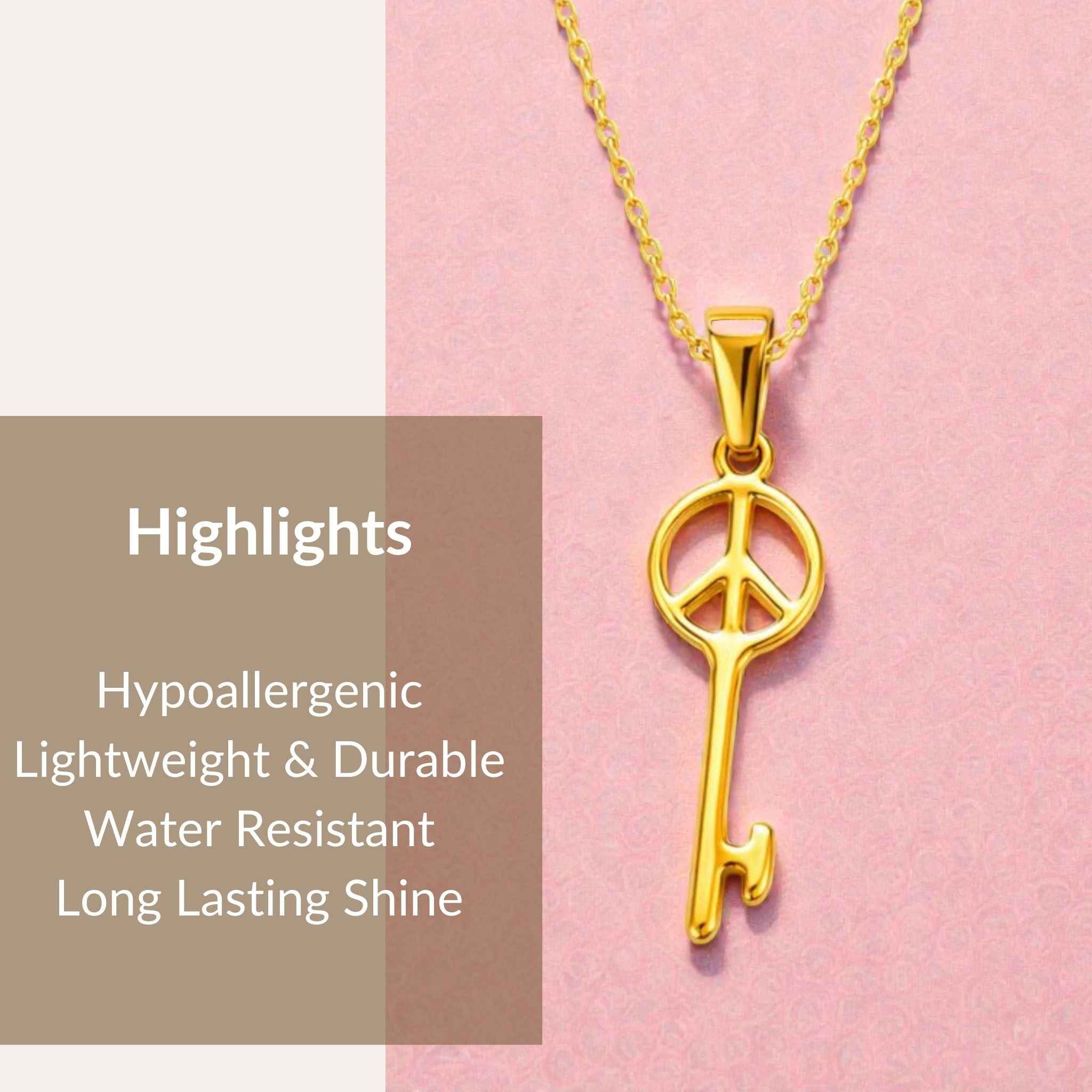 Peace Key Necklace N3VO