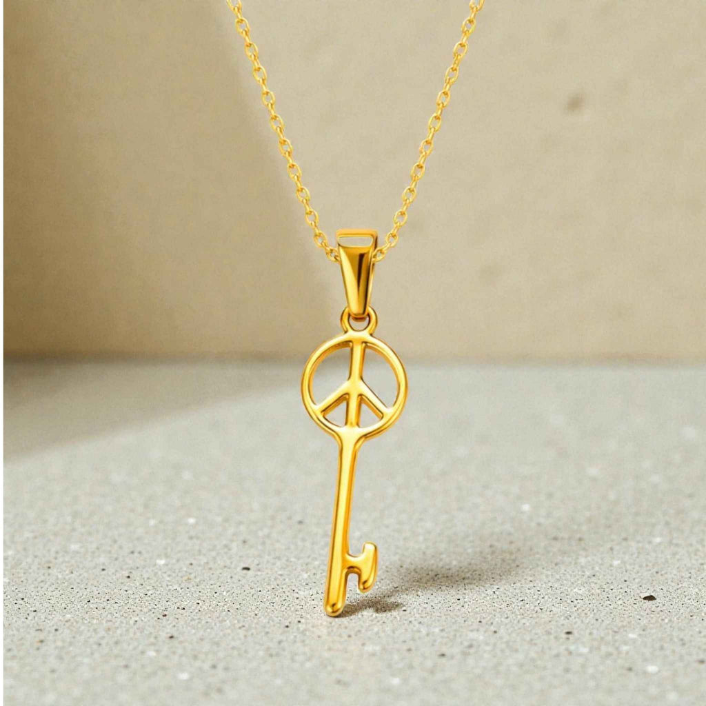 Peace Key Necklace