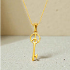 Peace Key Necklace