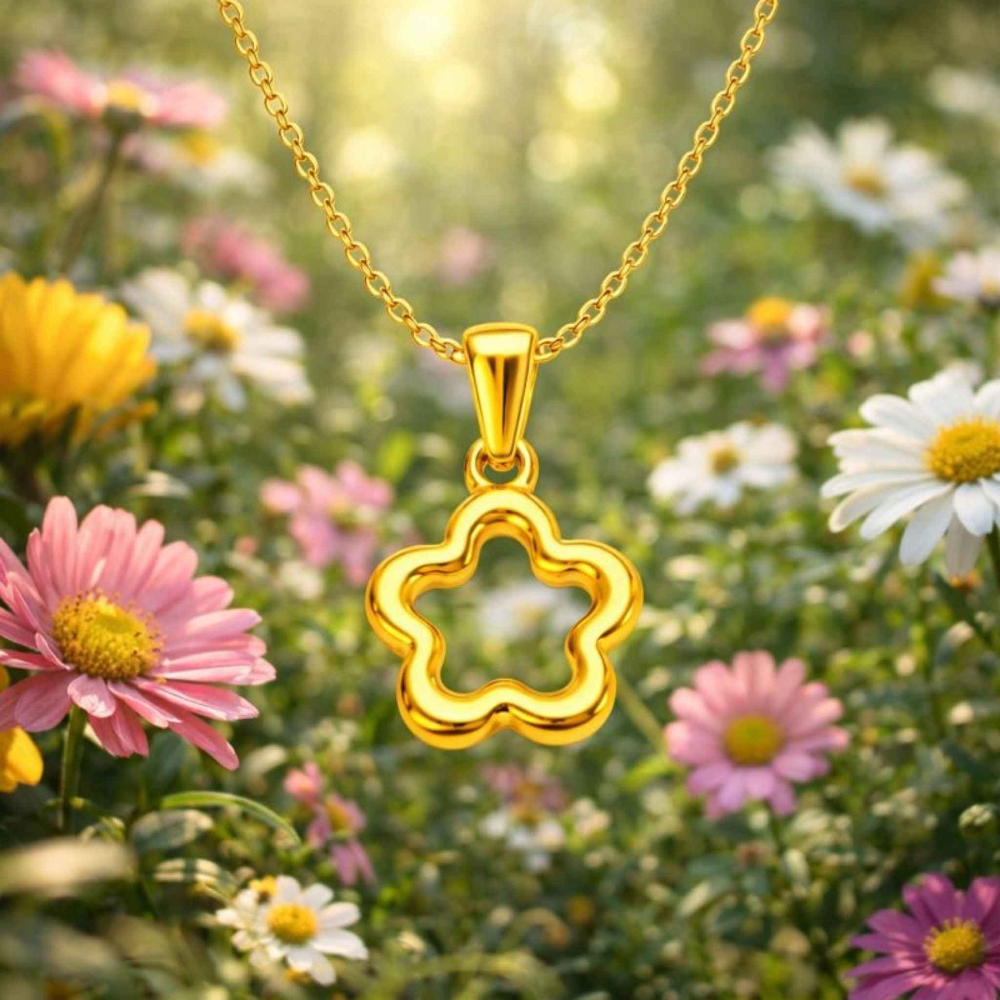Floral Charm Necklace N3VO
