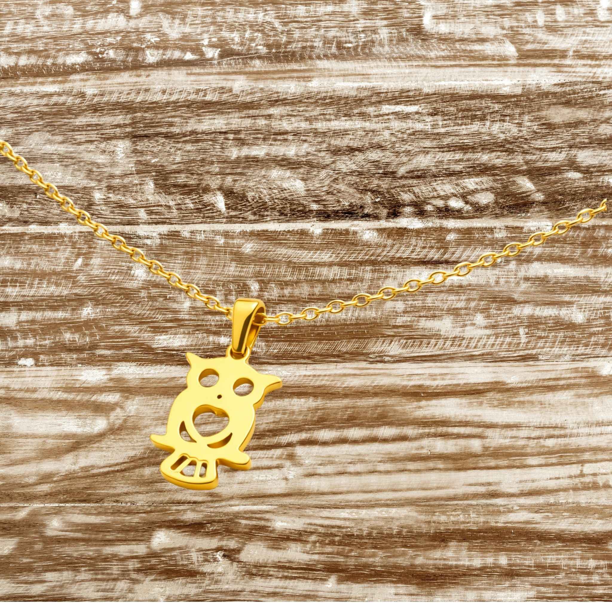 Golden Owl Necklace N3VO