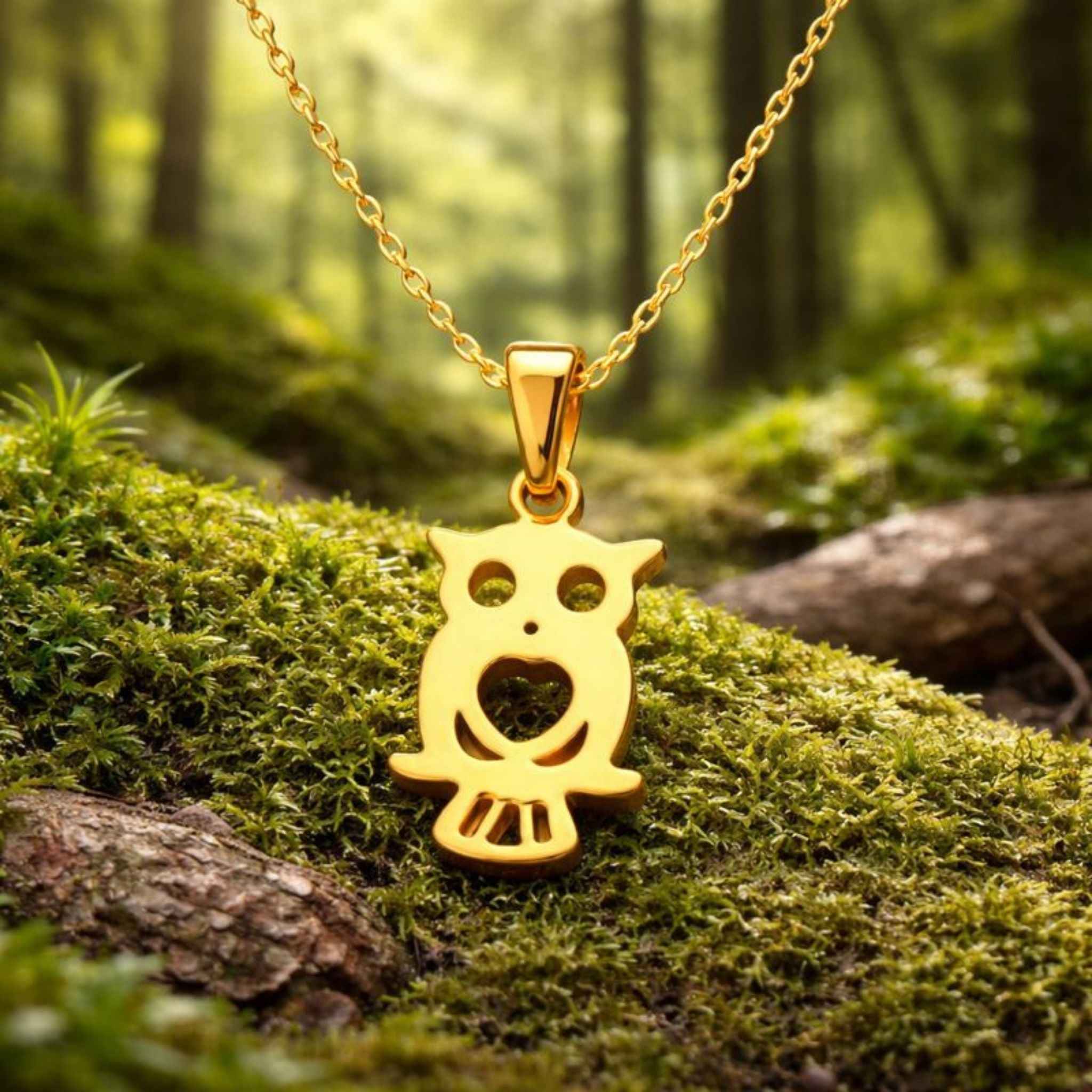Golden Owl Necklace N3VO