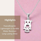 Silver Owl Necklace N3VO