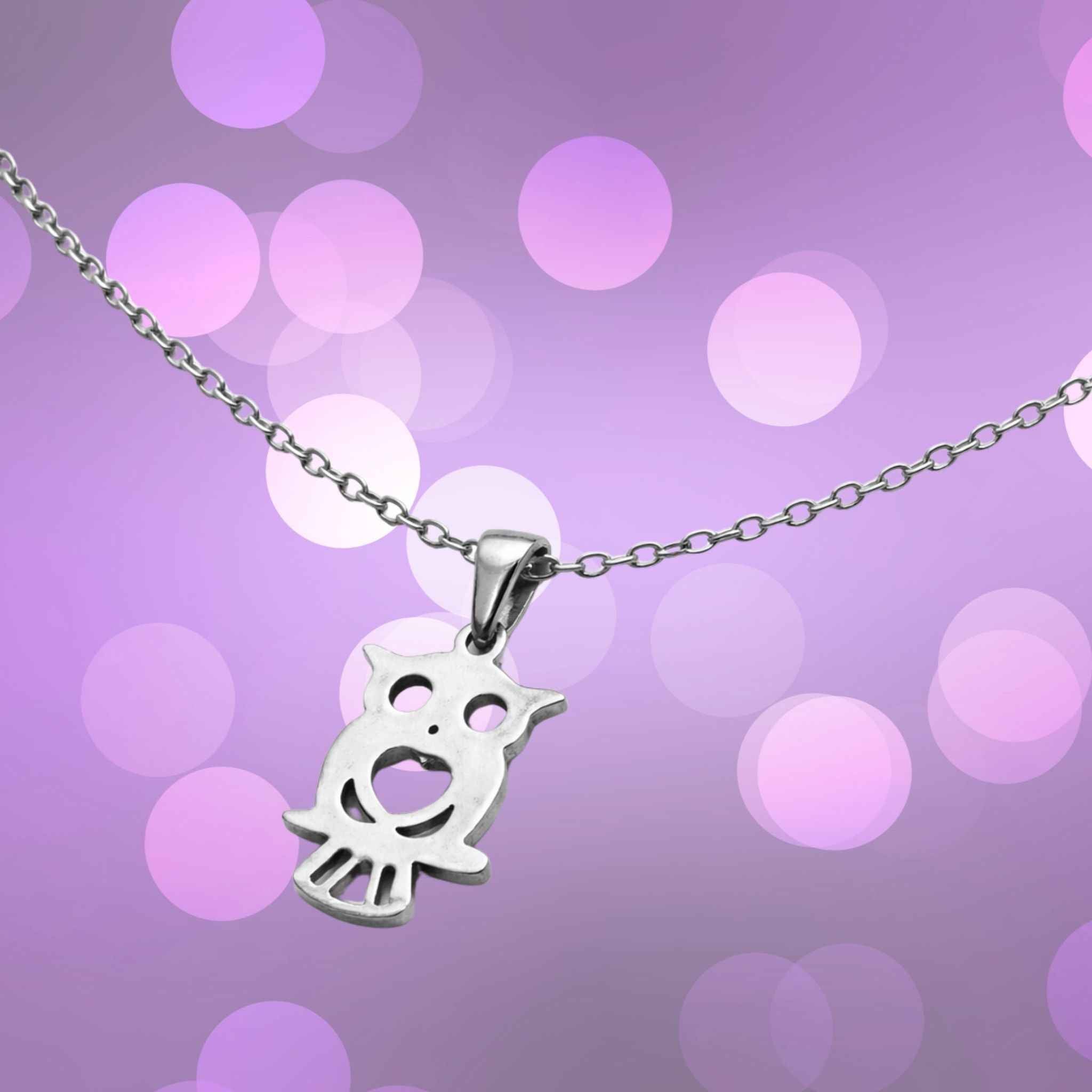 Silver Owl Necklace N3VO