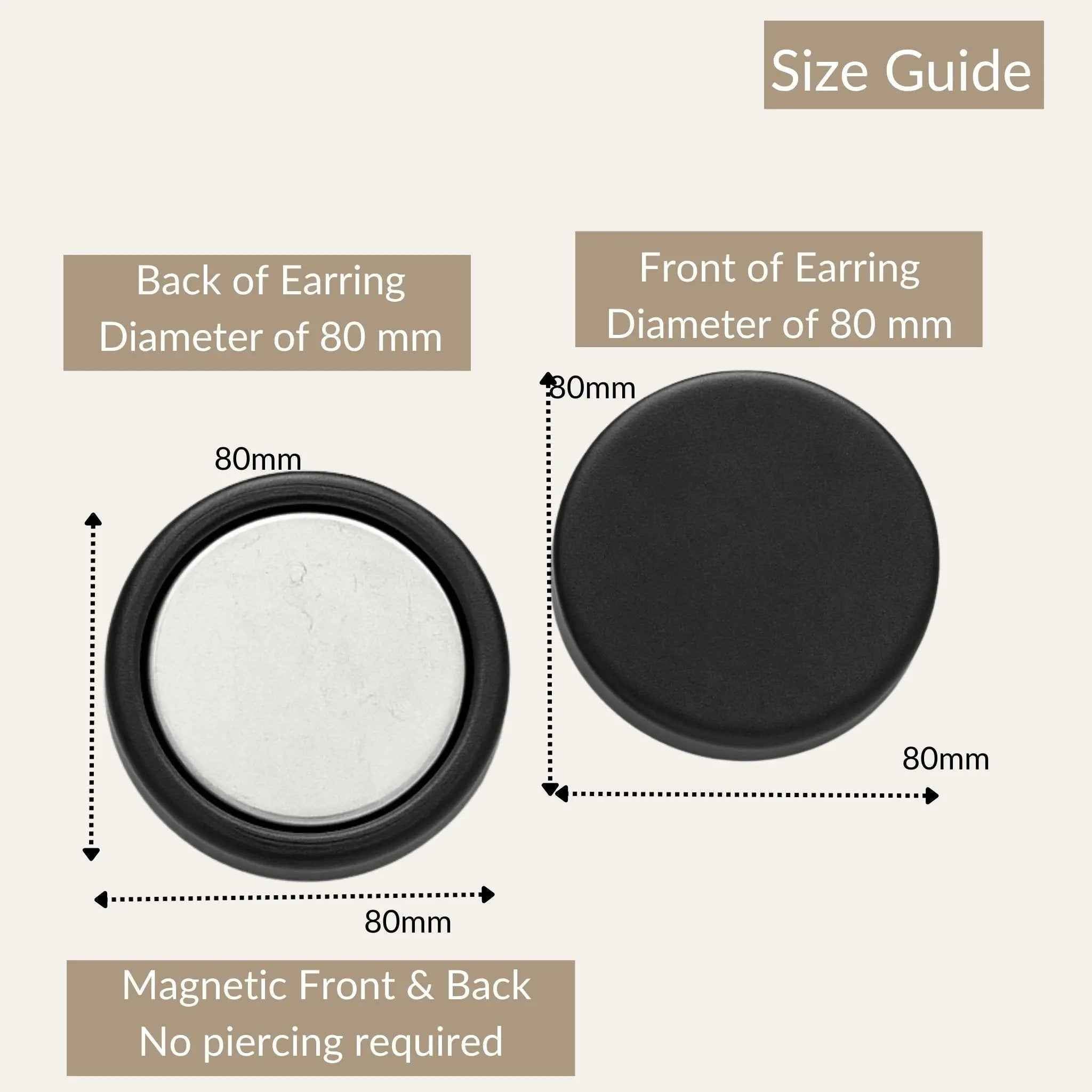 Noir Magnetic Studs