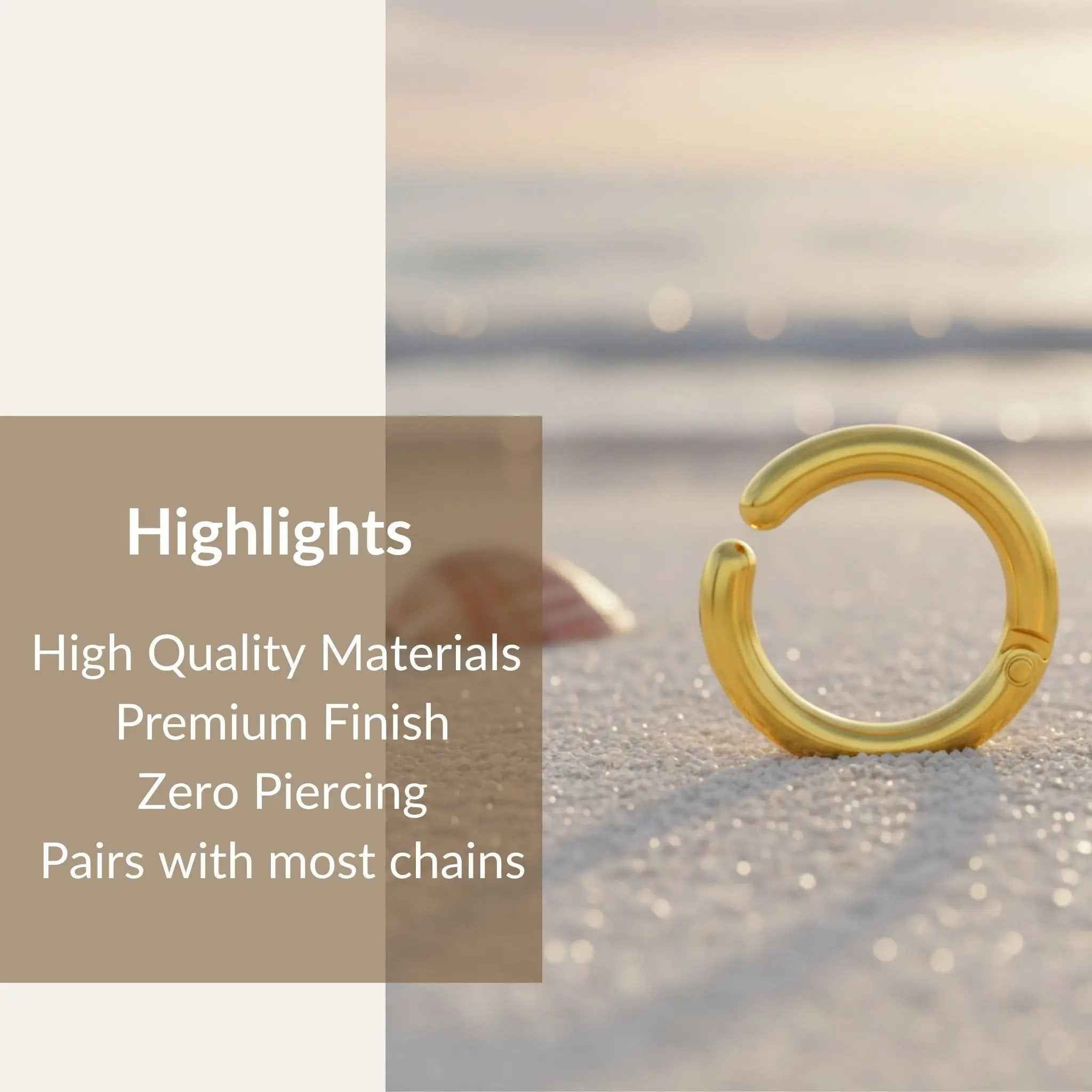 Gold Gleam Hoop