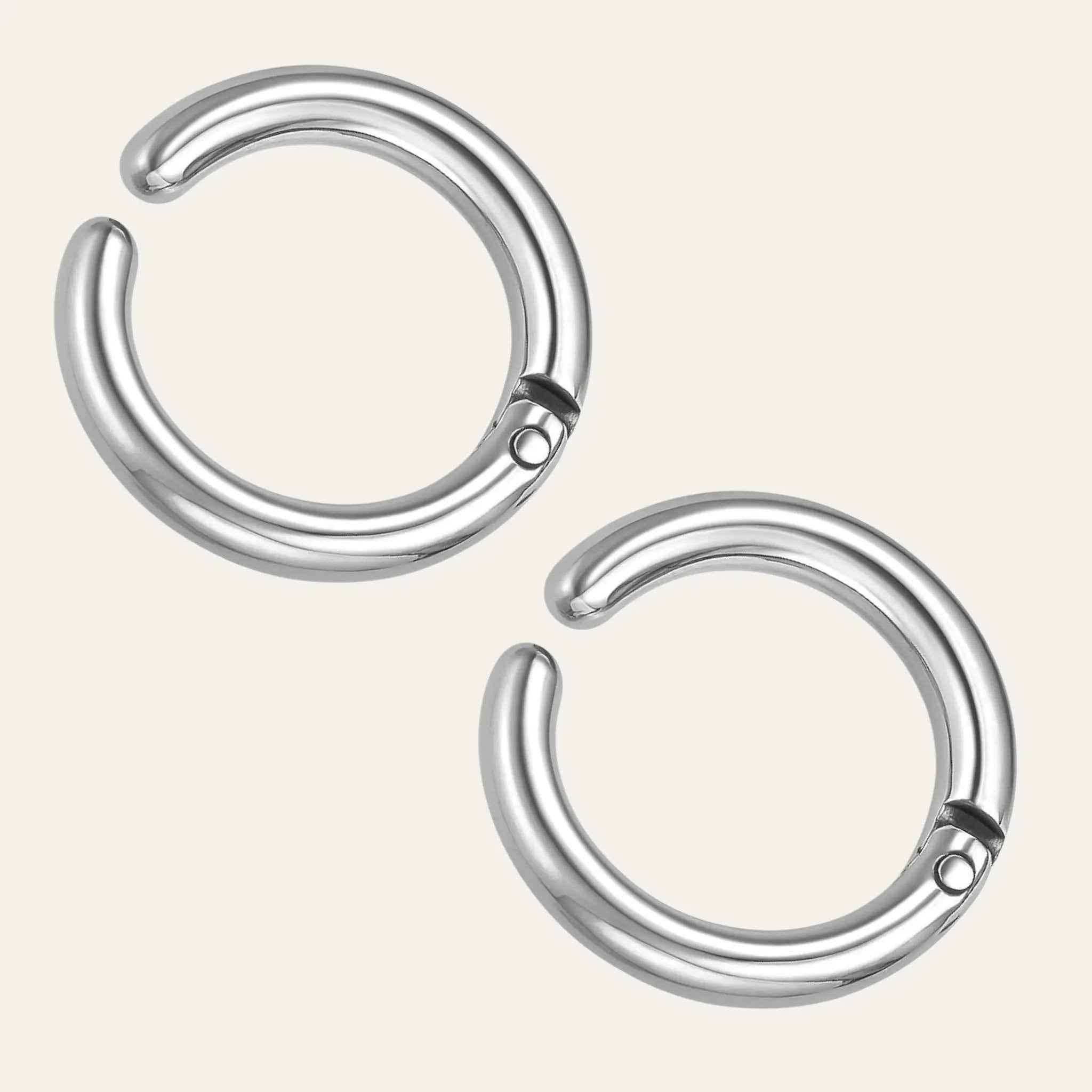Silver Sleek Hoop