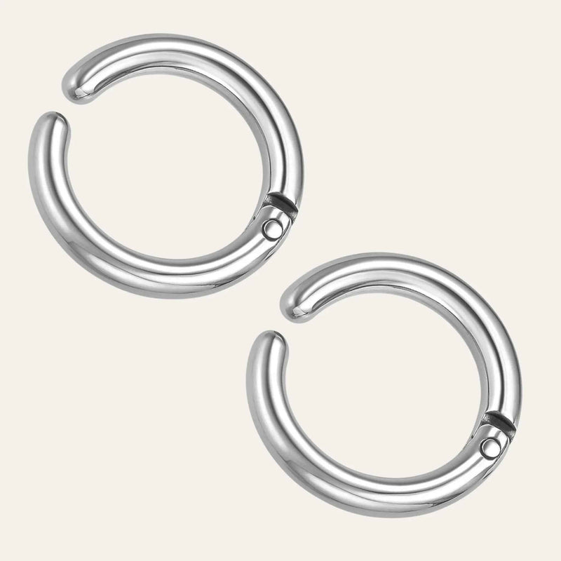 Silver Sleek Hoop