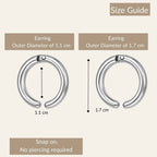 Silver Sleek Hoop