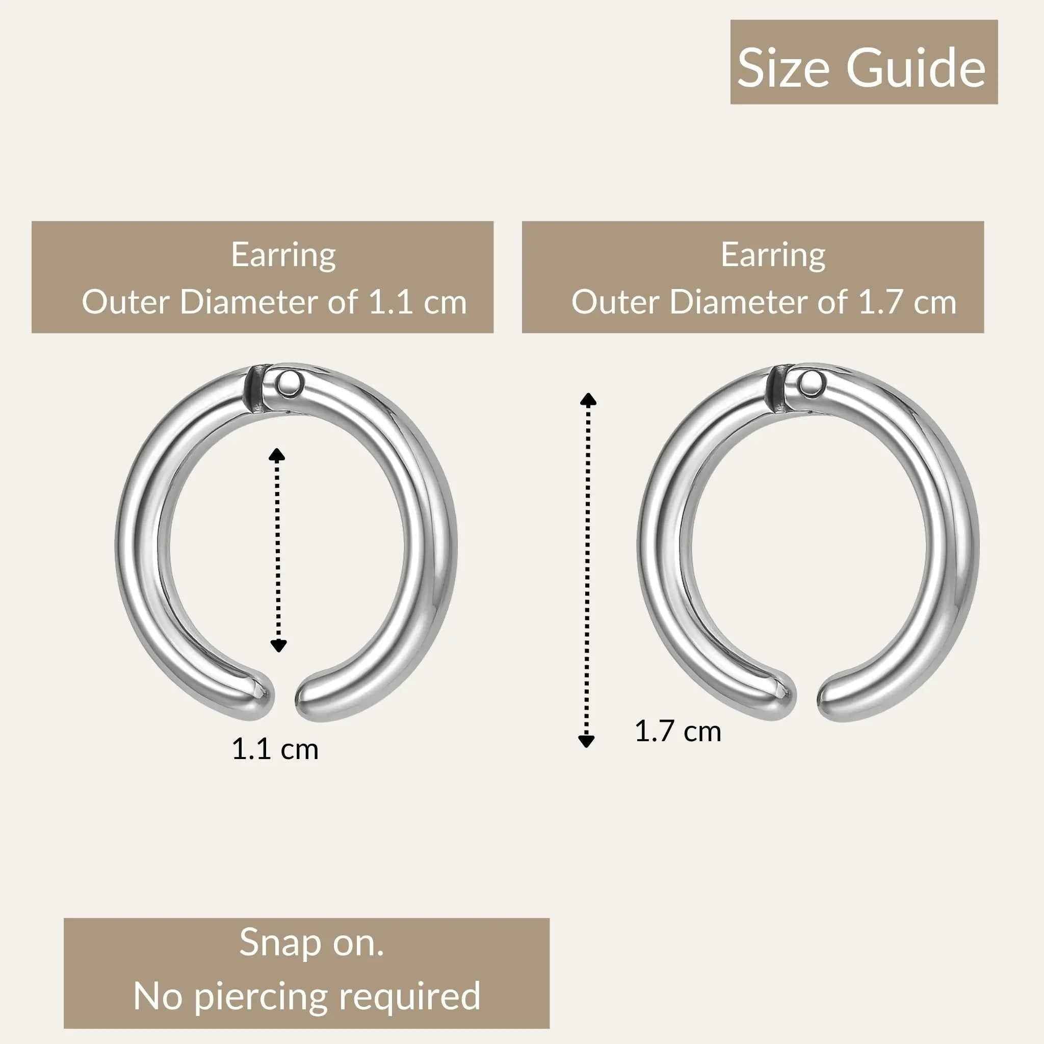 Silver Sleek Hoop