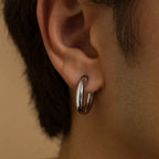 Silver Sleek Hoop