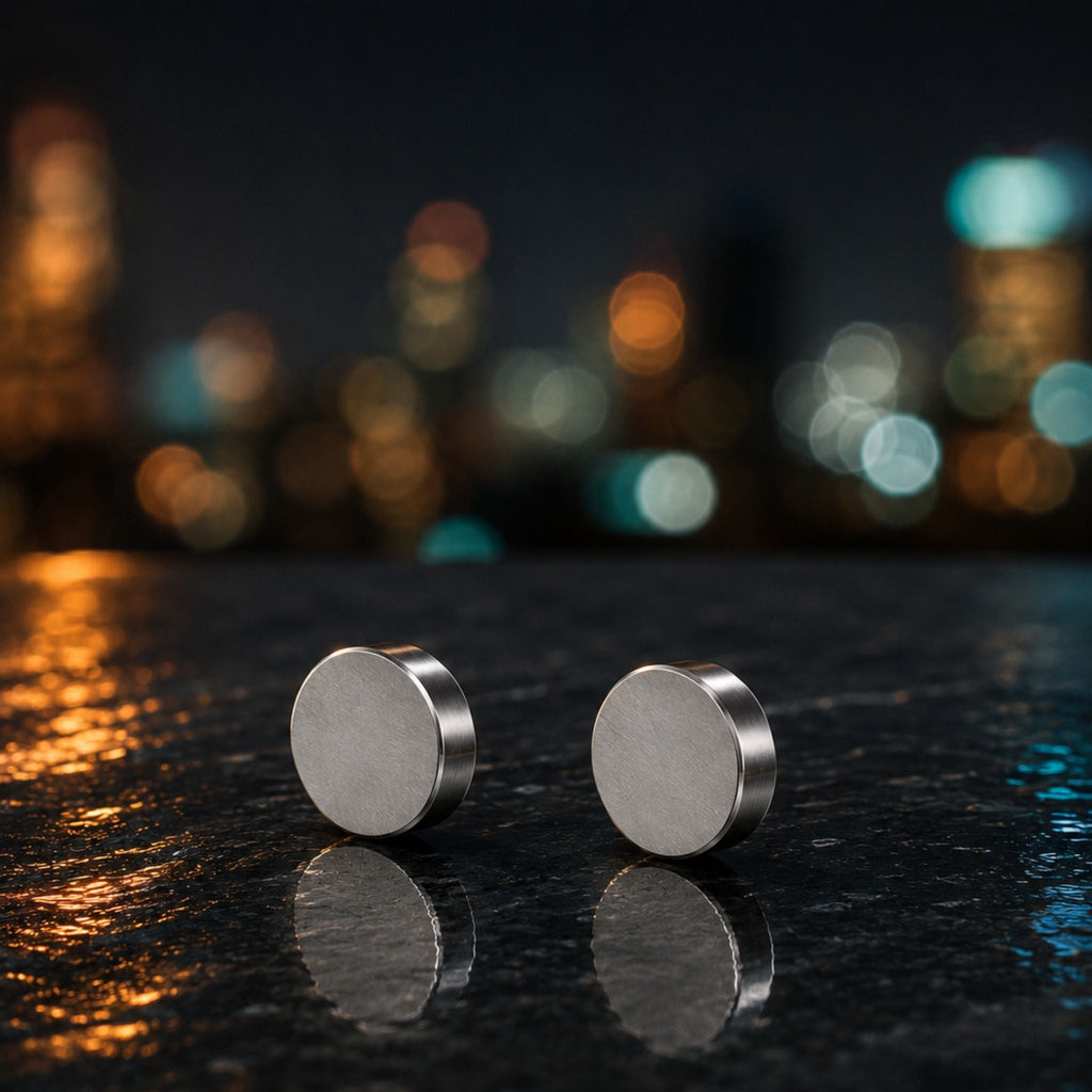 Silver Disc Studs N3VO