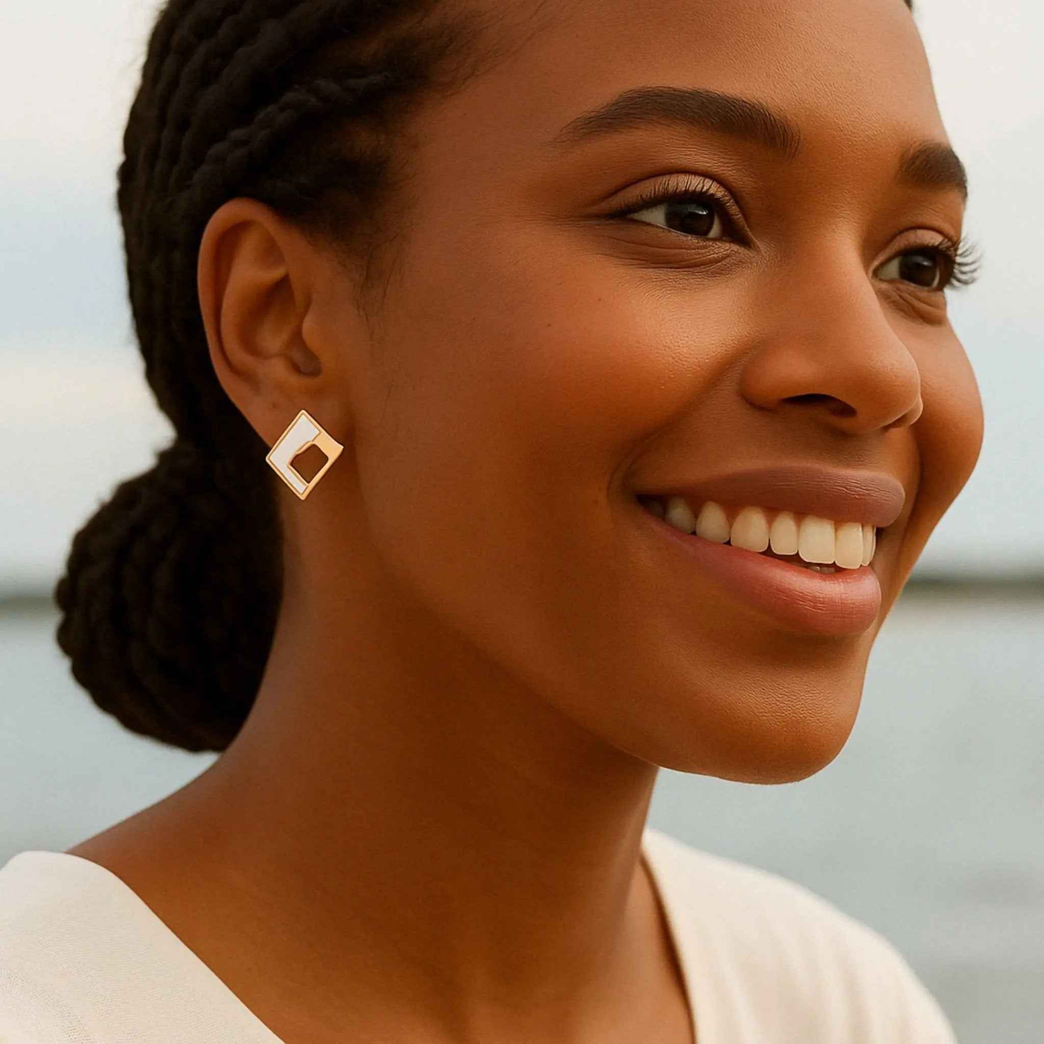 Pearl Prism Studs