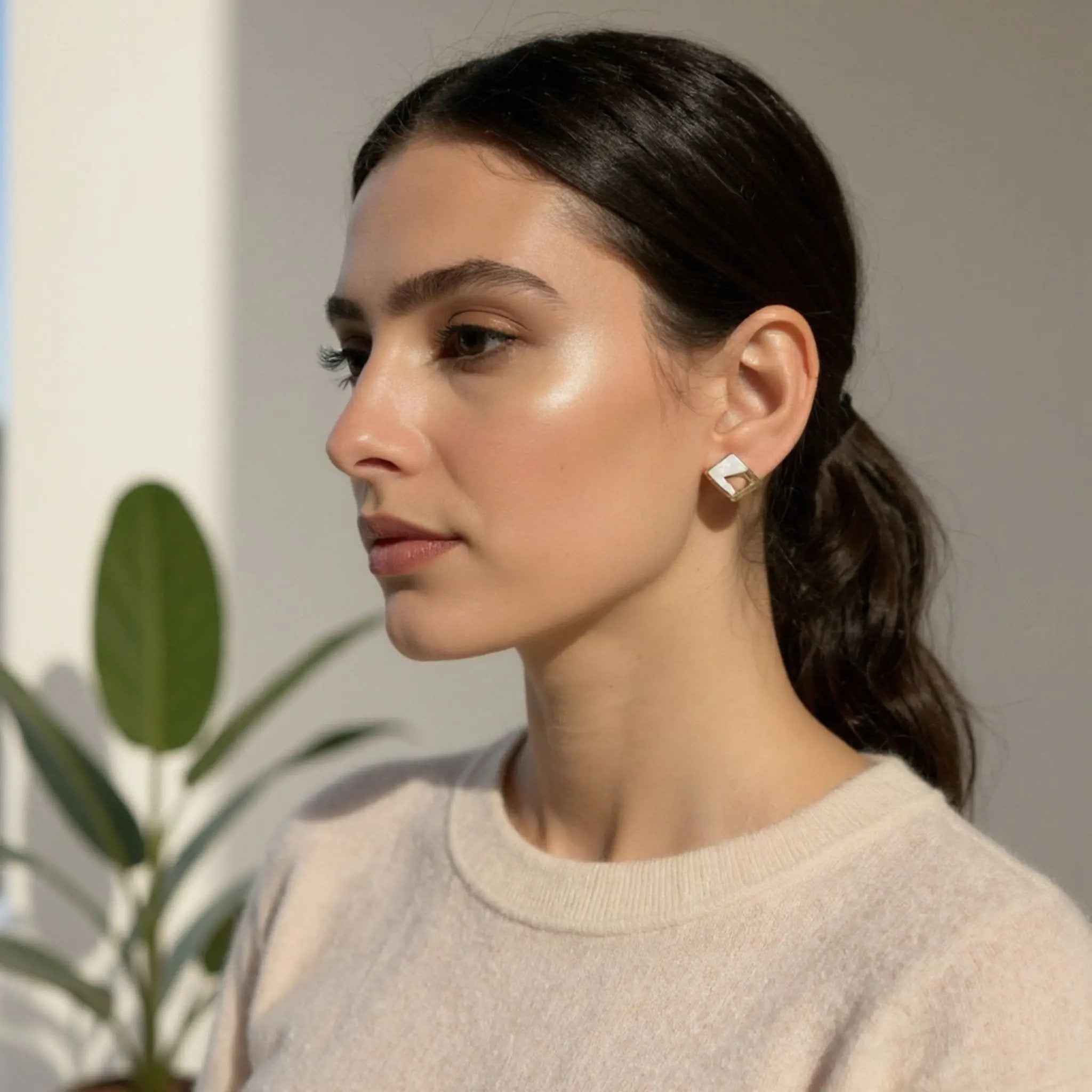 Pearl Prism Studs