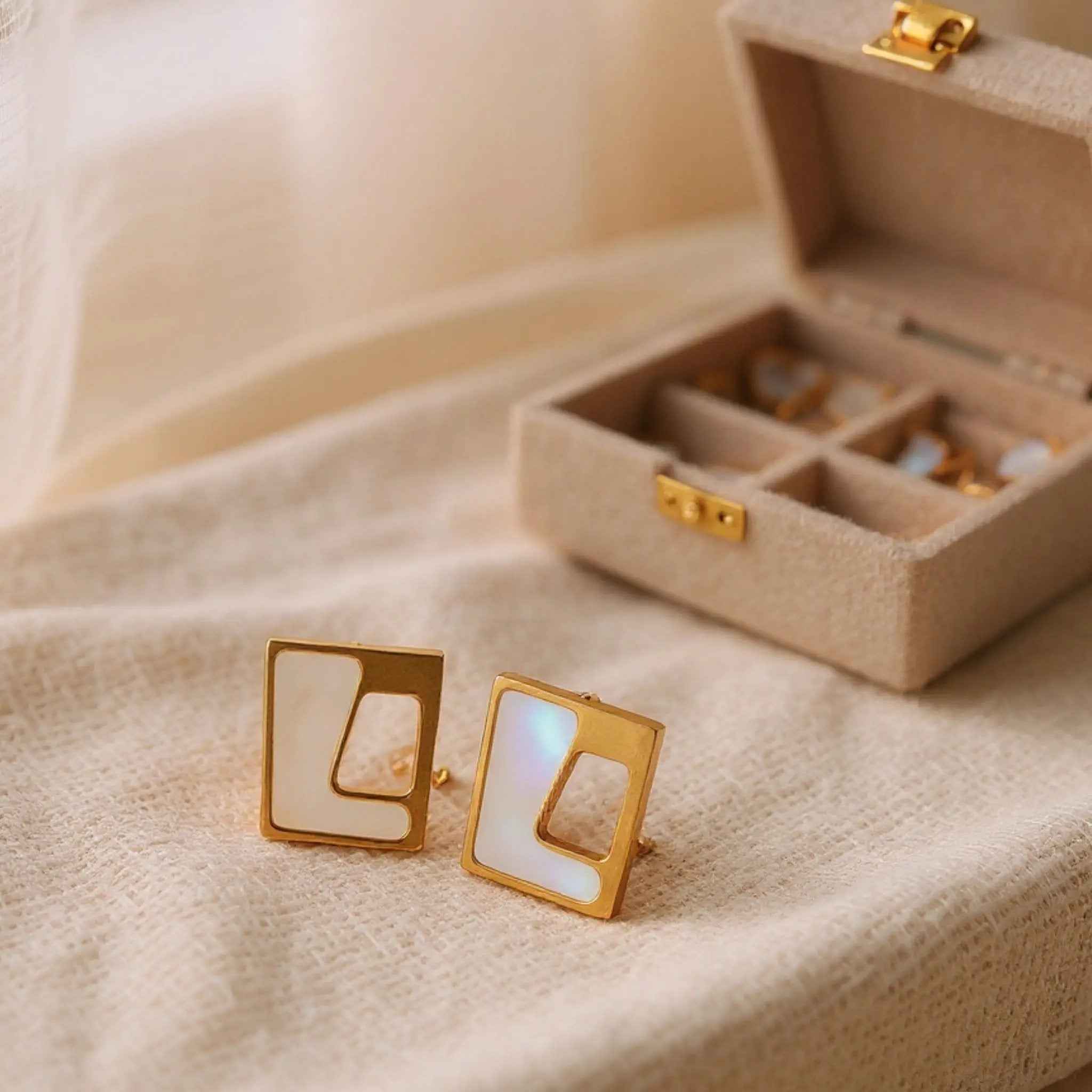Pearl Prism Studs
