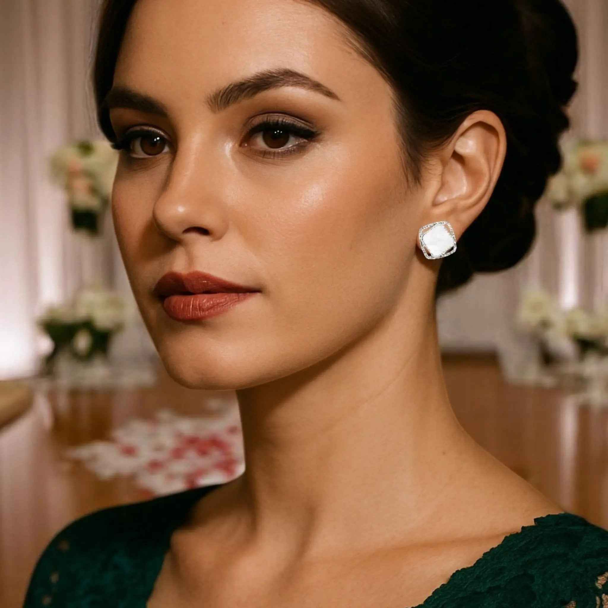 Luxe Pavé Studs