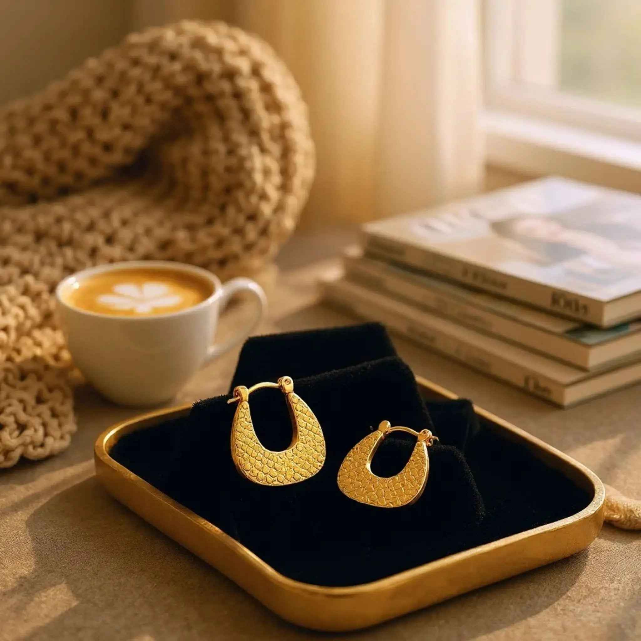 Imperial Crest Hoops