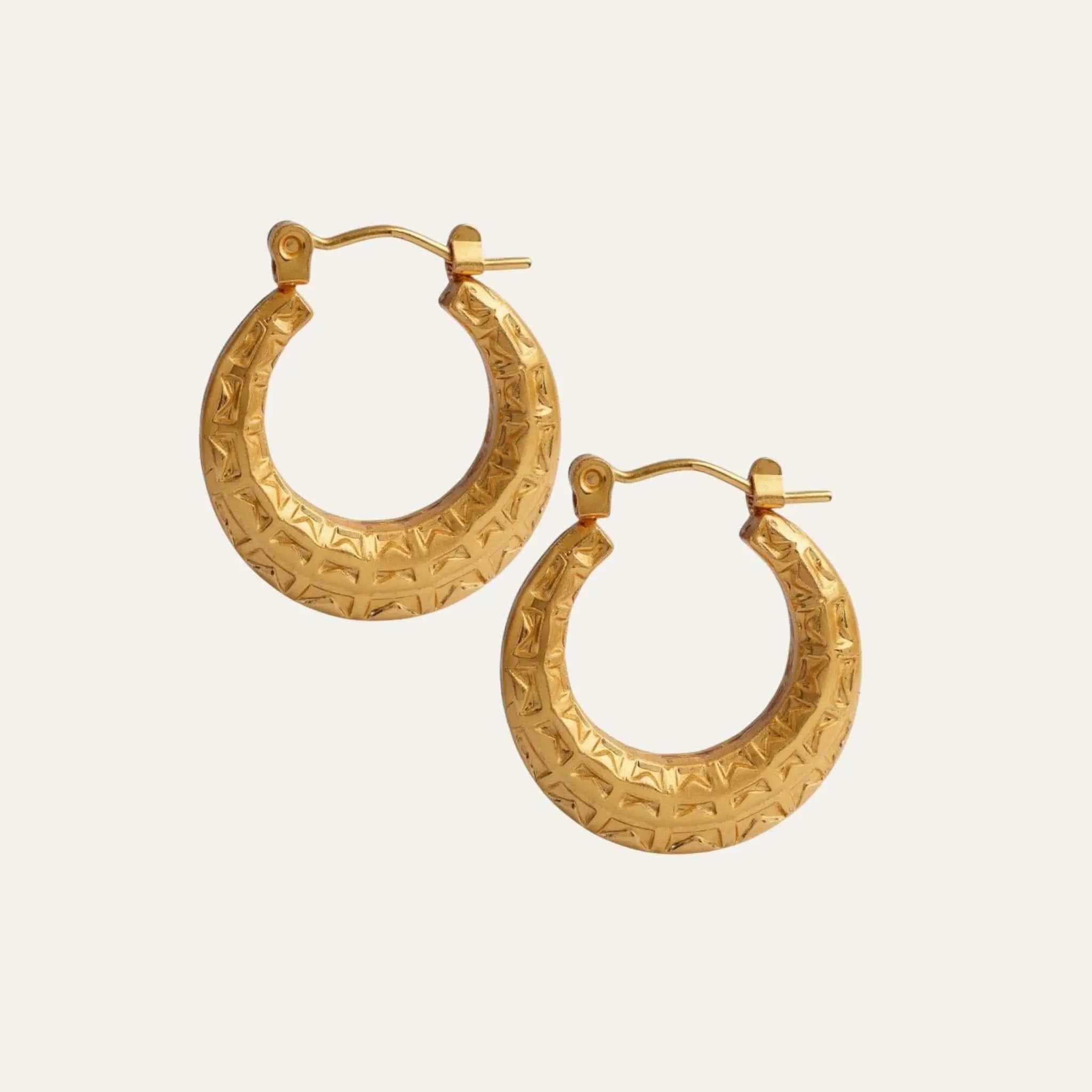 Gilded Mirage Hoops
