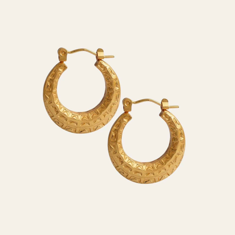 Gilded Mirage Hoops