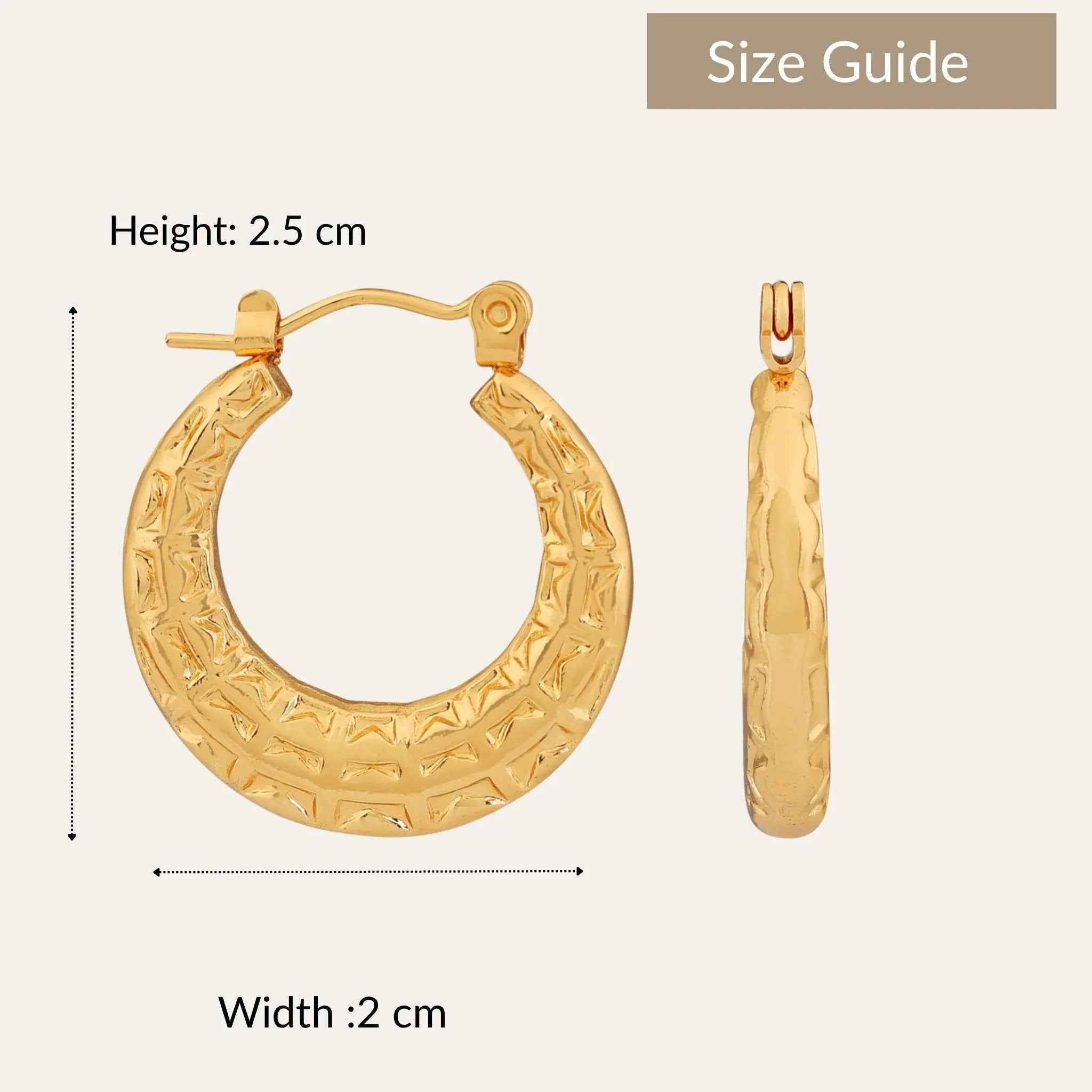 Gilded Mirage Hoops