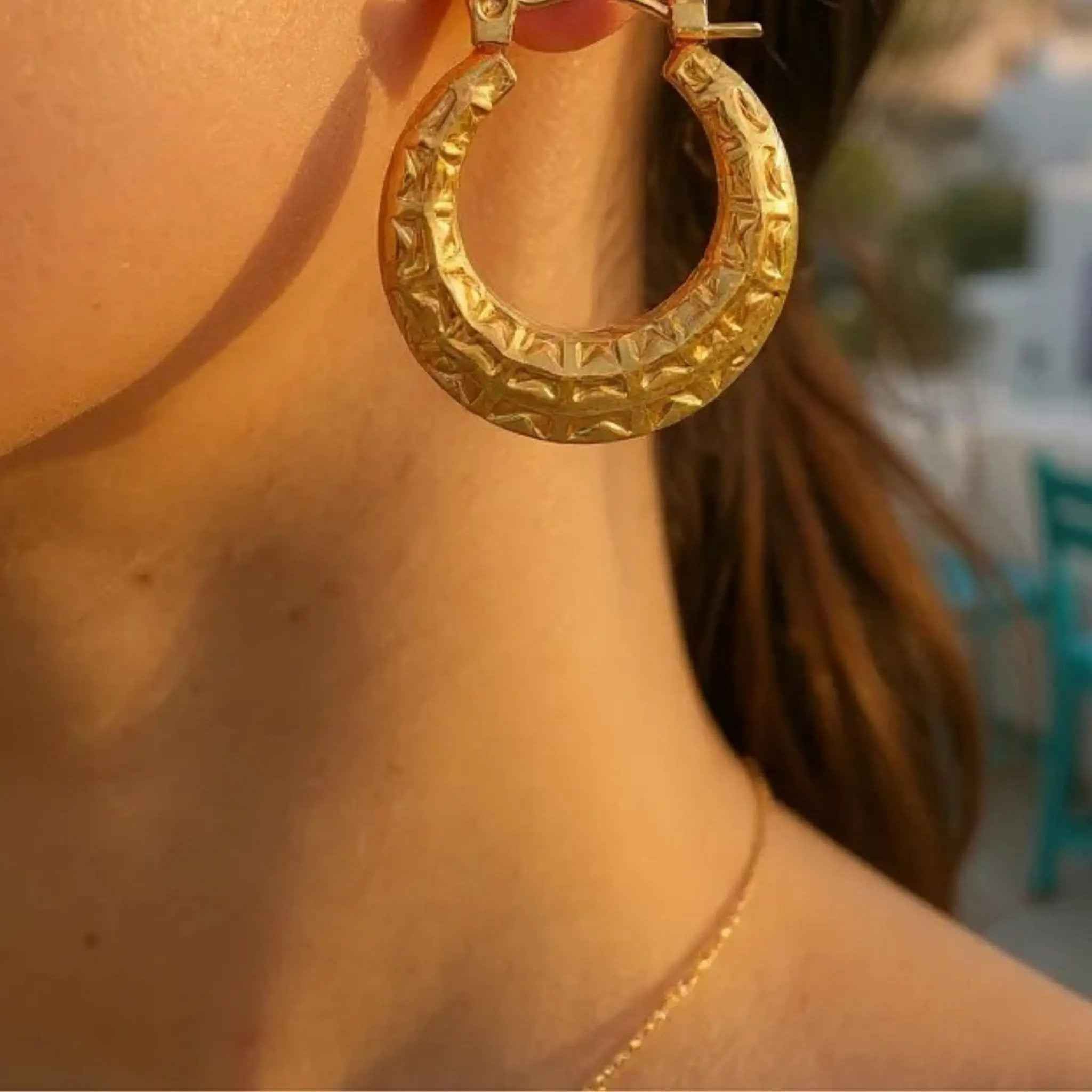 Gilded Mirage Hoops