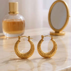 Gilded Mirage Hoops