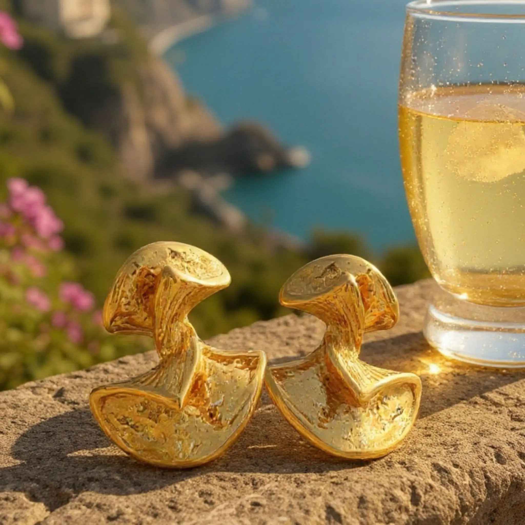 Liquid Gold Studs