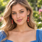 Agate Crimson Earrings N3VO