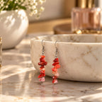 Agate Crimson Earrings N3VO
