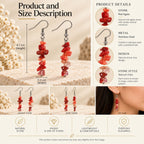 Agate Crimson Earrings N3VO